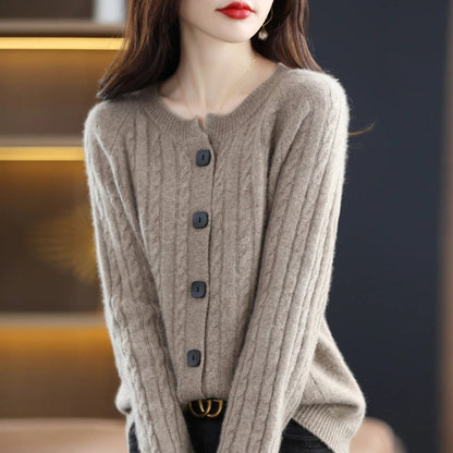 Cozy Cotton Blend Button Front Vest