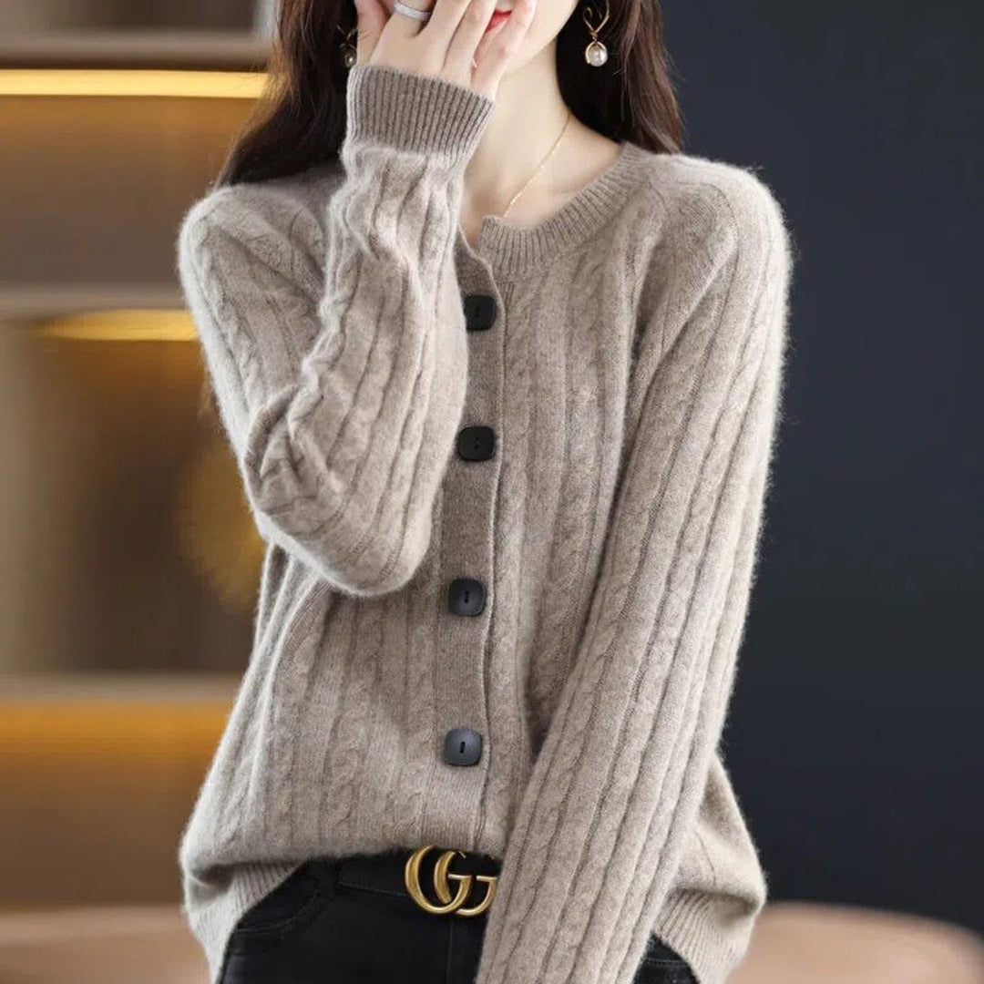 Cozy Cotton Blend Button Front Vest