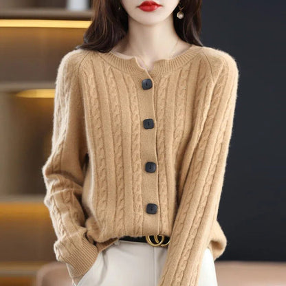 Cozy Cotton Blend Button Front Vest