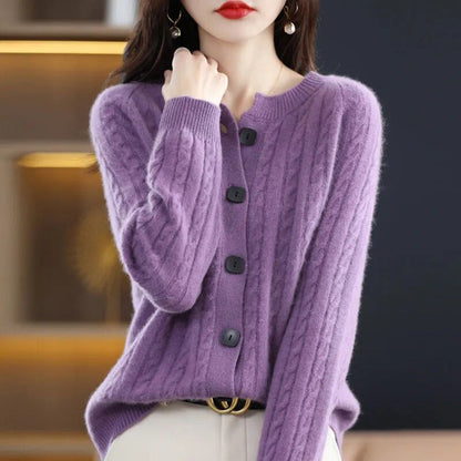 Cozy Cotton Blend Button Front Vest