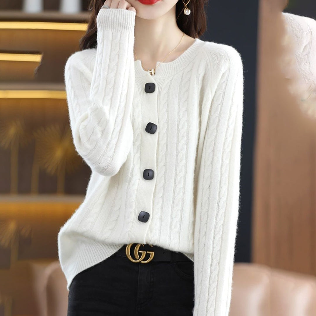 Cozy Cotton Blend Button Front Vest