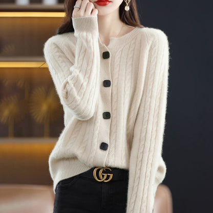 Cozy Cotton Blend Button Front Vest