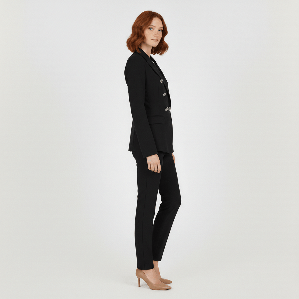 Classic 2 Piece Suit Blazer and Slim Fit Trousers