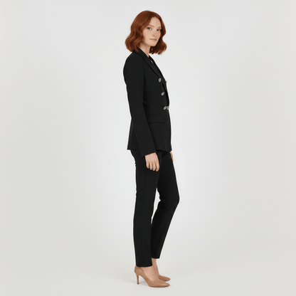 Classic 2 Piece Suit Blazer and Slim Fit Trousers