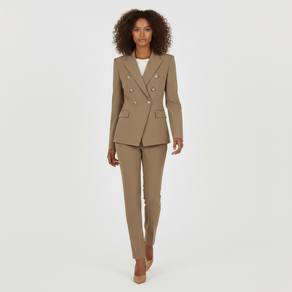 Classic 2 Piece Suit Blazer and Slim Fit Trousers