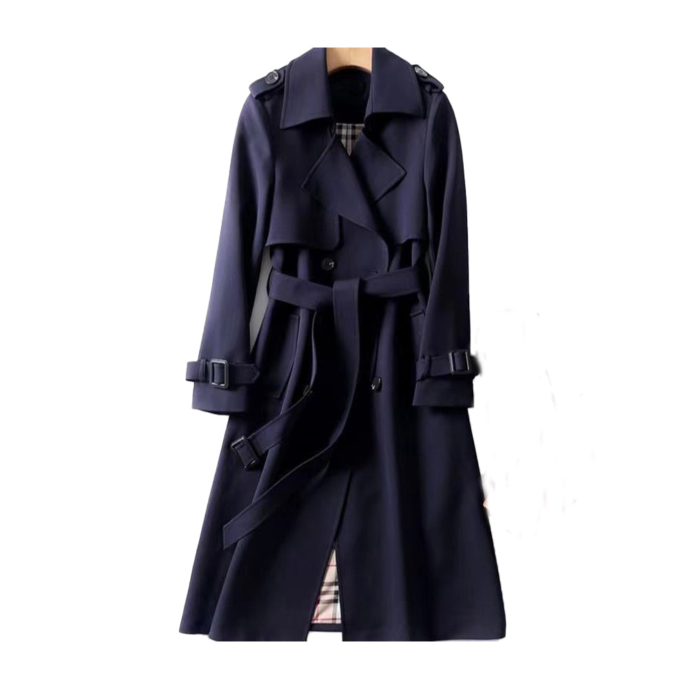 Women's Double Breasted Belted Trench Coat