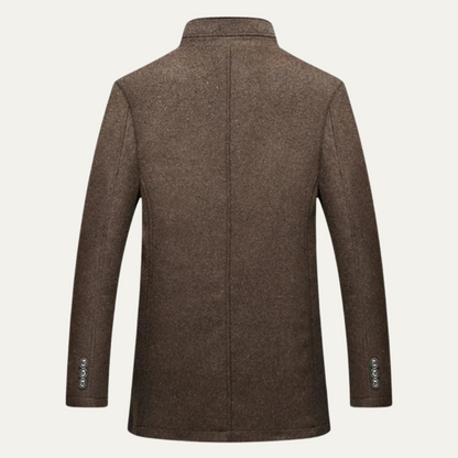 Warm Mens Classic Wool Winter Coat