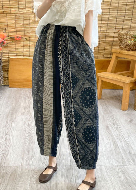 Women's Linen Harem Pants Oversized Comfortable Plus Size - OutfitLondon