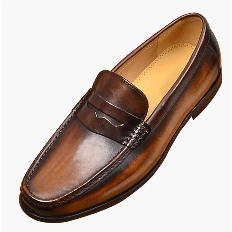 Classic Fake Leather Slip On Shoes - Vegan Moccasins