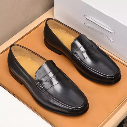 Classic Fake Leather Slip On Shoes - Vegan Moccasins