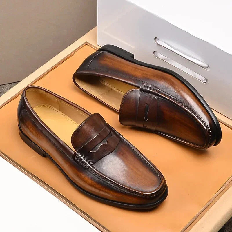 Classic Fake Leather Slip On Shoes - Vegan Moccasins