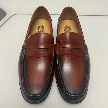 Classic Fake Leather Slip On Shoes - Vegan Moccasins