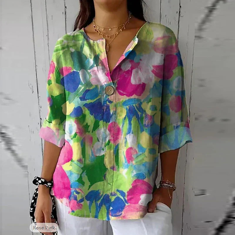 Relaxed Fit Natural Fiber Top