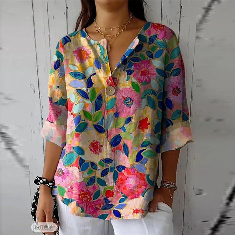 Relaxed Fit Natural Fiber Top - OutfitLondon