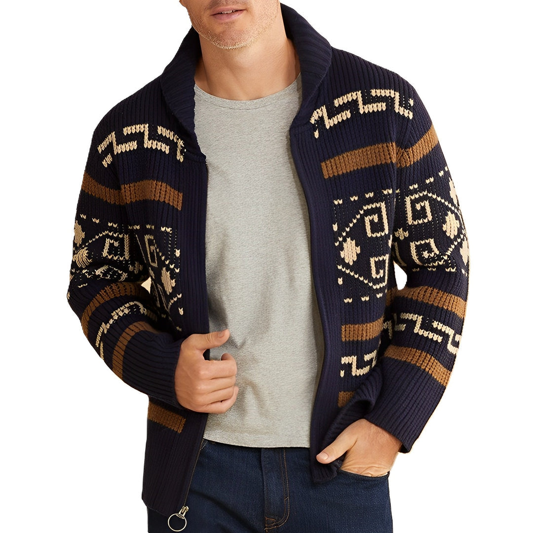 Thick Warm Crew Neck Sweater Cardigan