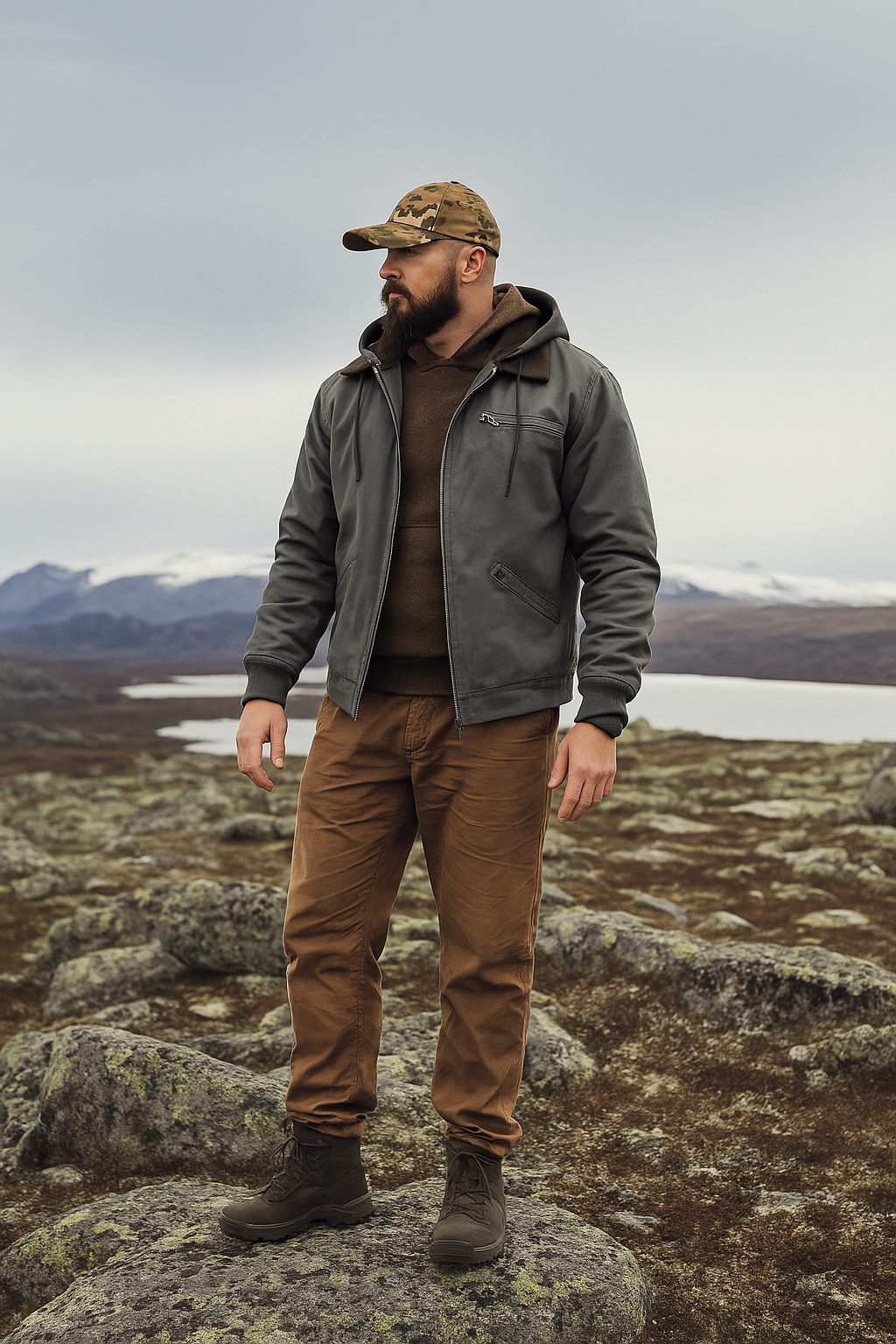 Retro Style Waterproof Mens Coat