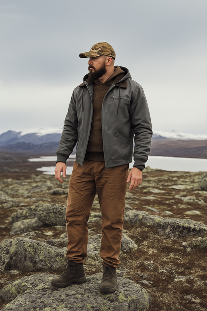 Retro Style Waterproof Mens Coat