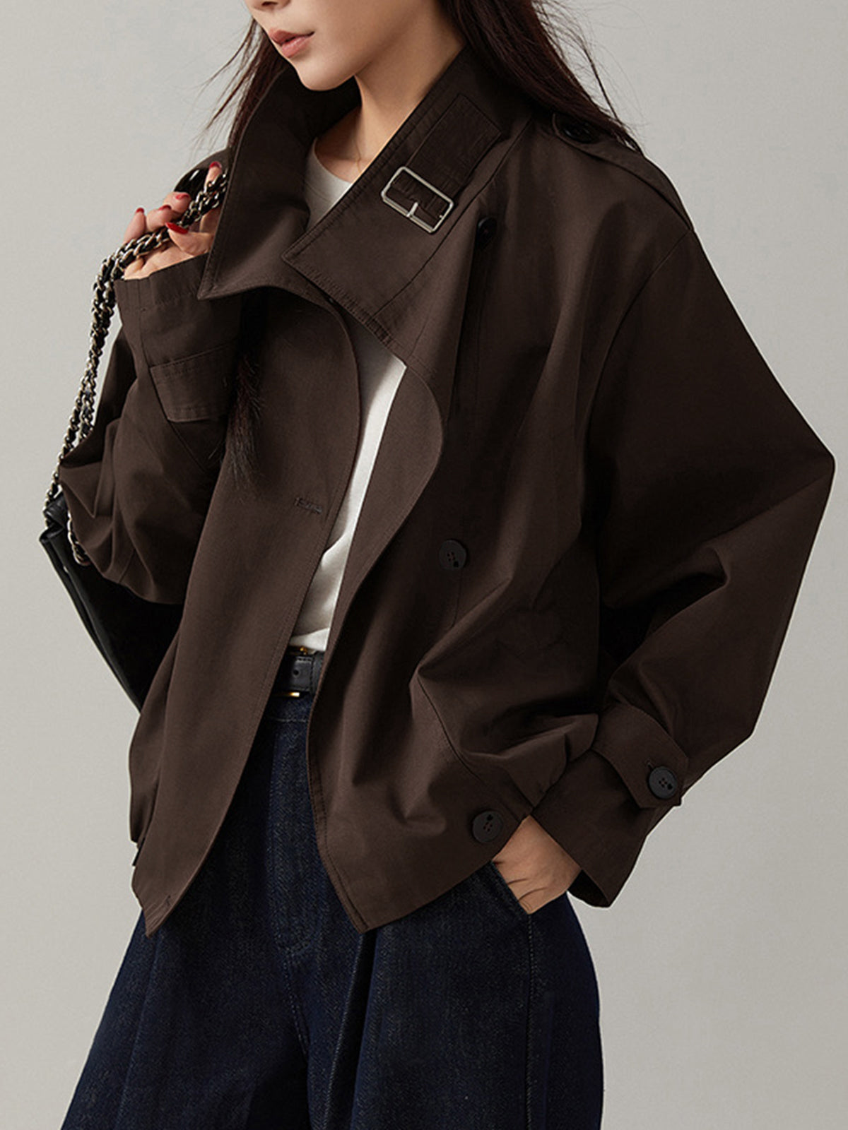 Classic Oversized Long Trench Coat