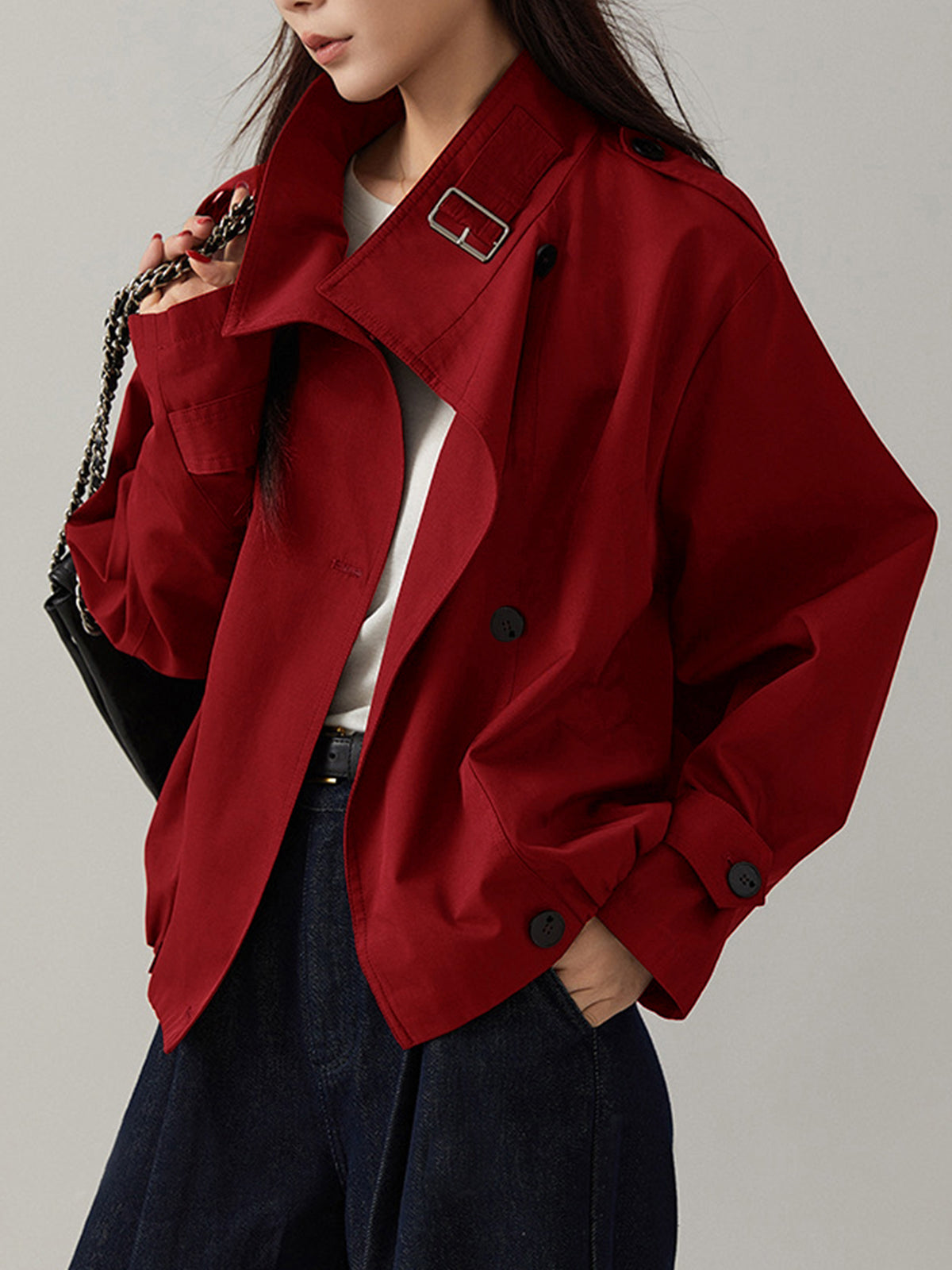 Classic Oversized Long Trench Coat
