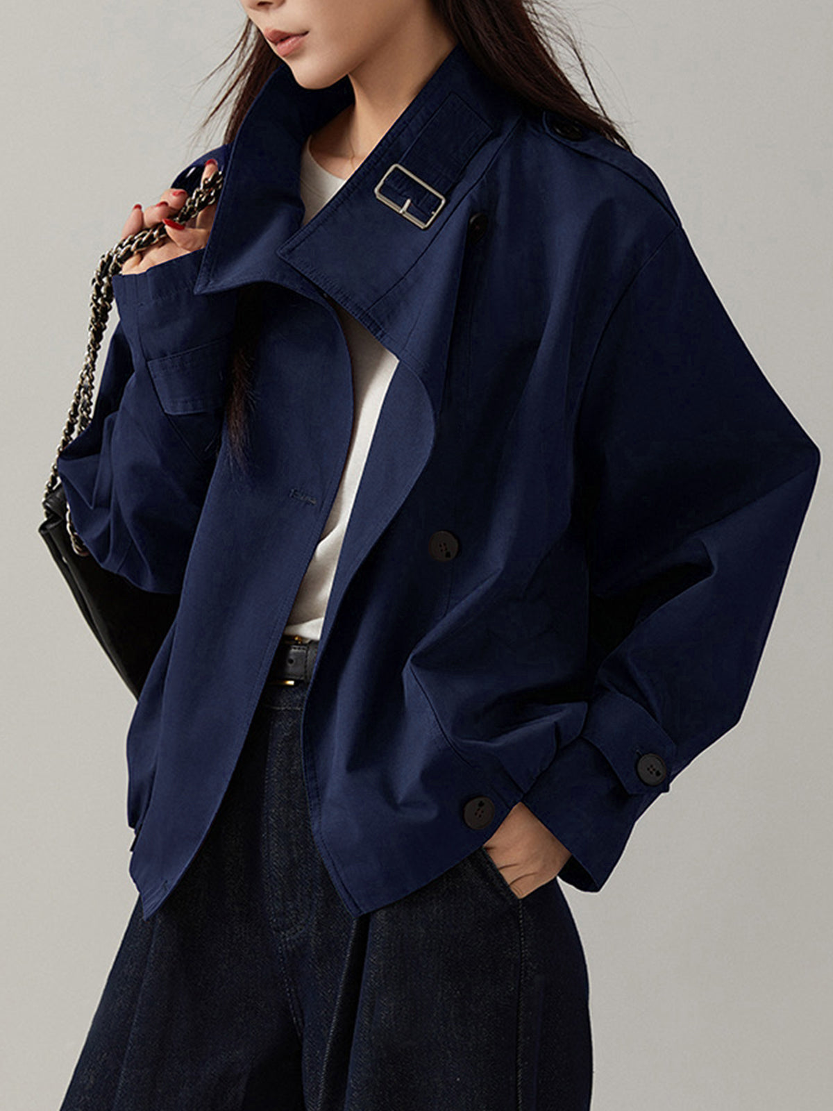 Classic Oversized Long Trench Coat