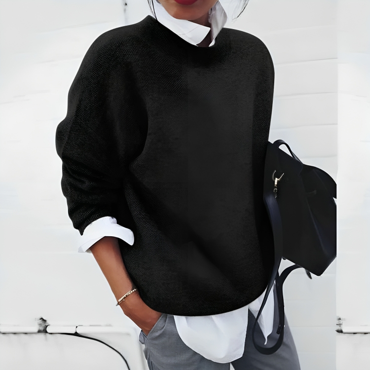 Classic Cozy Women's Cable Knit Sweater - OutfitLondon