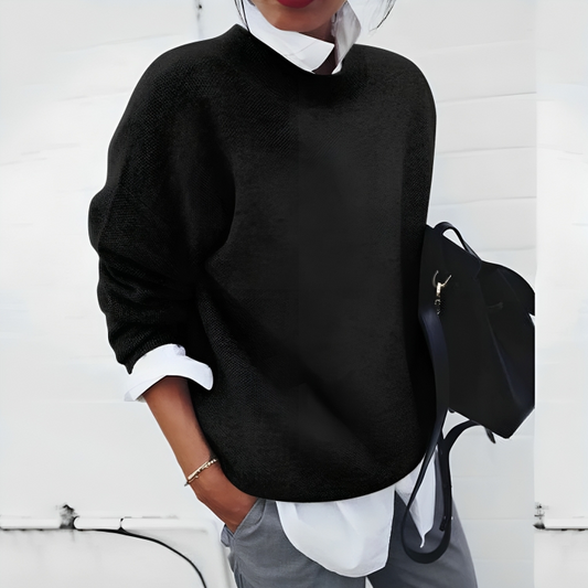 Classic Cozy Women's Cable Knit Sweater - OutfitLondon