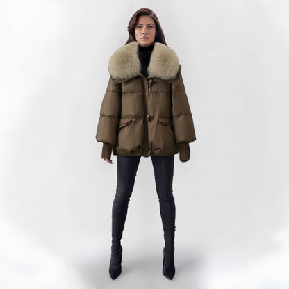 Pink Women's Down Jacket Winter - OutfitLondon
