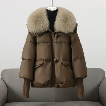Pink Women's Down Jacket Winter