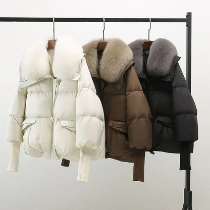 Pink Women's Down Jacket Winter