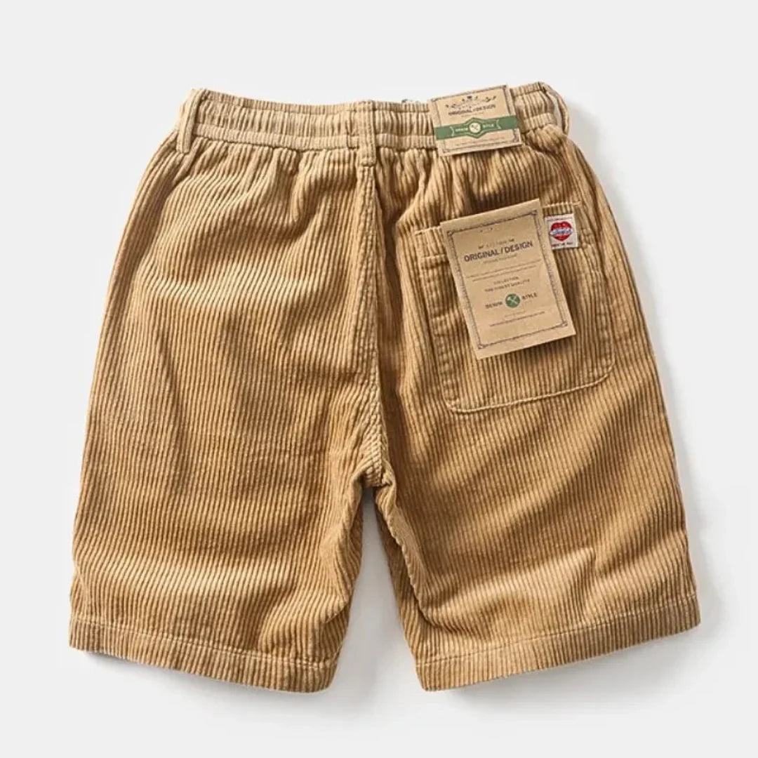 Comfortable Casual Corduroy Drawstring Shorts