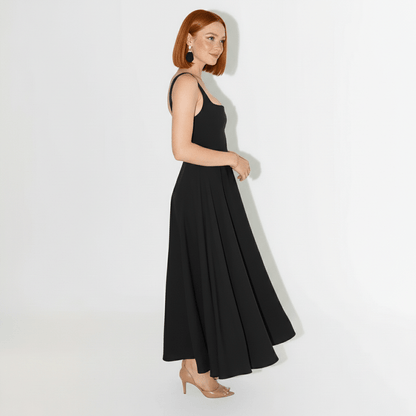 Classic Chic Knee Length Square Dress