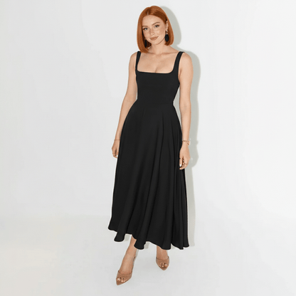 Classic Chic Knee Length Square Dress