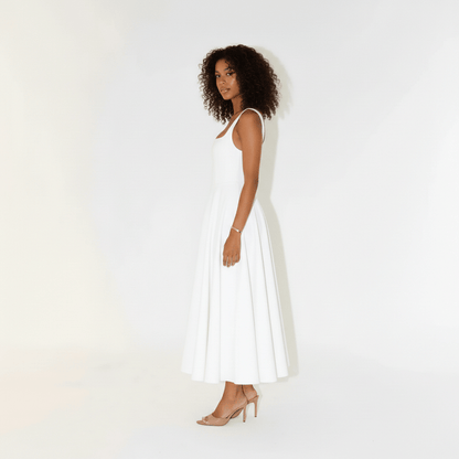 Classic Chic Knee Length Square Dress