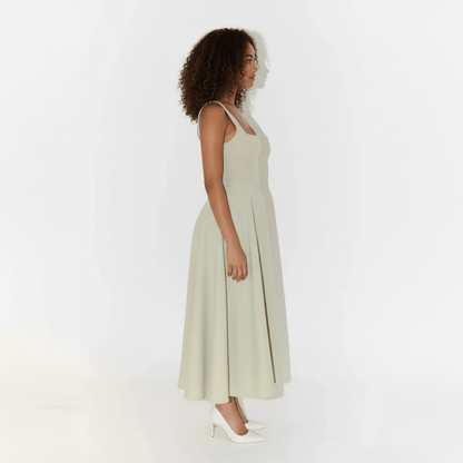 Classic Chic Knee Length Square Dress
