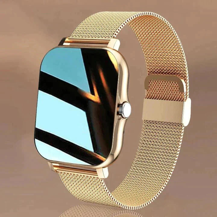 Premium Smart Watch with Stainless Steel Mesh Strap - OutfitLondon