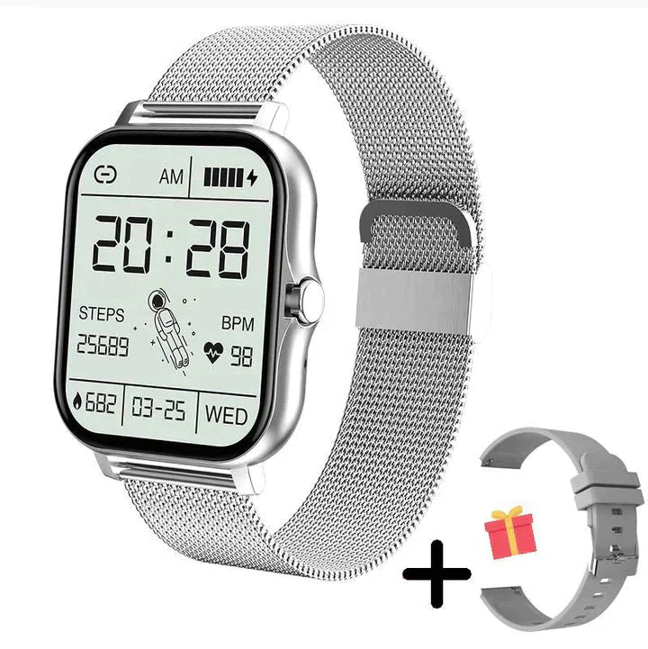 Premium Smart Watch with Stainless Steel Mesh Strap