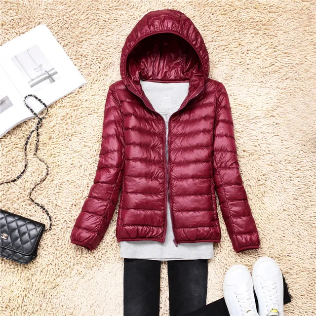 Insulated Water Resistant Ladies Down Coat