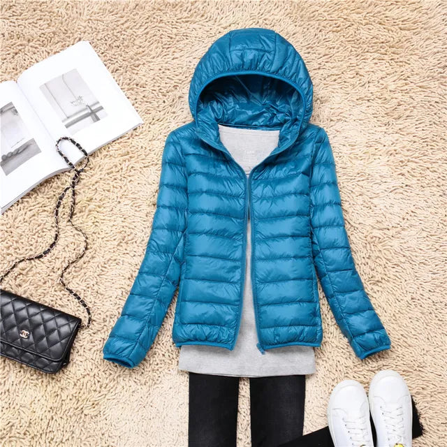Insulated Water Resistant Ladies Down Coat