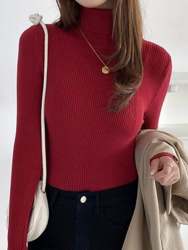 Warm Cozy Cashmere Turtleneck Sweater