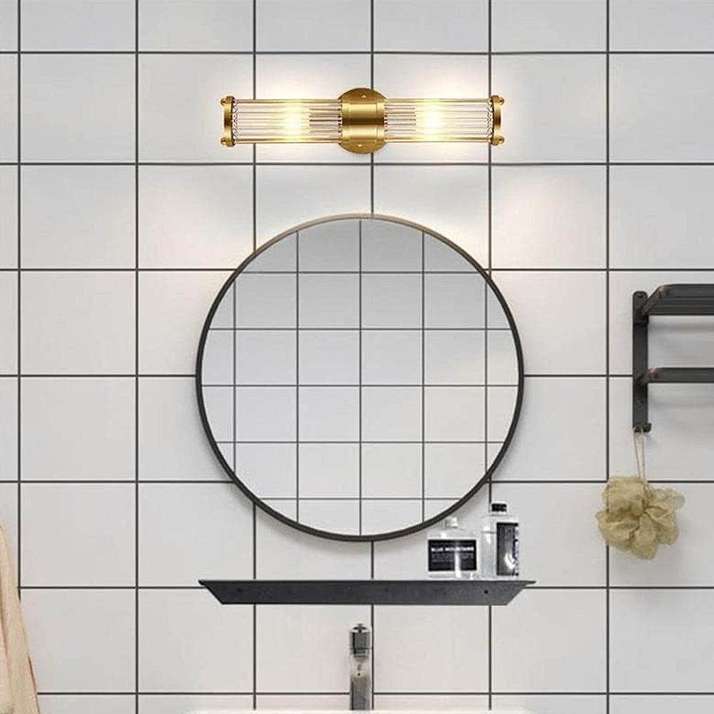 Sleek Silver Bathroom Sconce Lamp