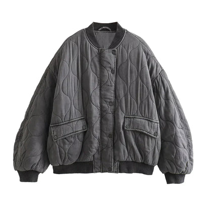 Relaxed Fit Quilted Winter Coat - OutfitLondon