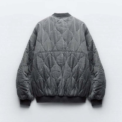 Relaxed Fit Quilted Winter Coat