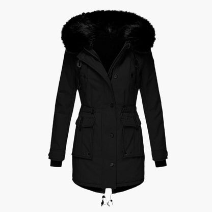 Warm Faux Fur Hooded Winter Parka