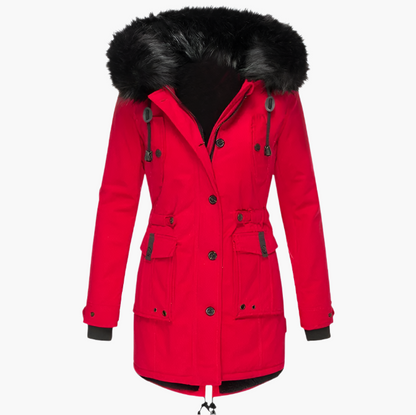 Warm Faux Fur Hooded Winter Parka
