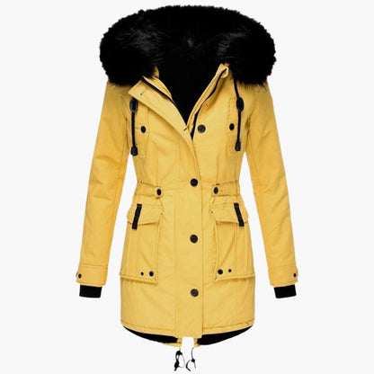 Warm Faux Fur Hooded Winter Parka