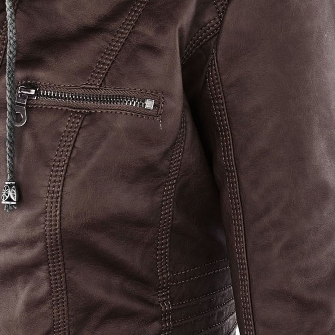 Classic Black Leather Biker Jacket