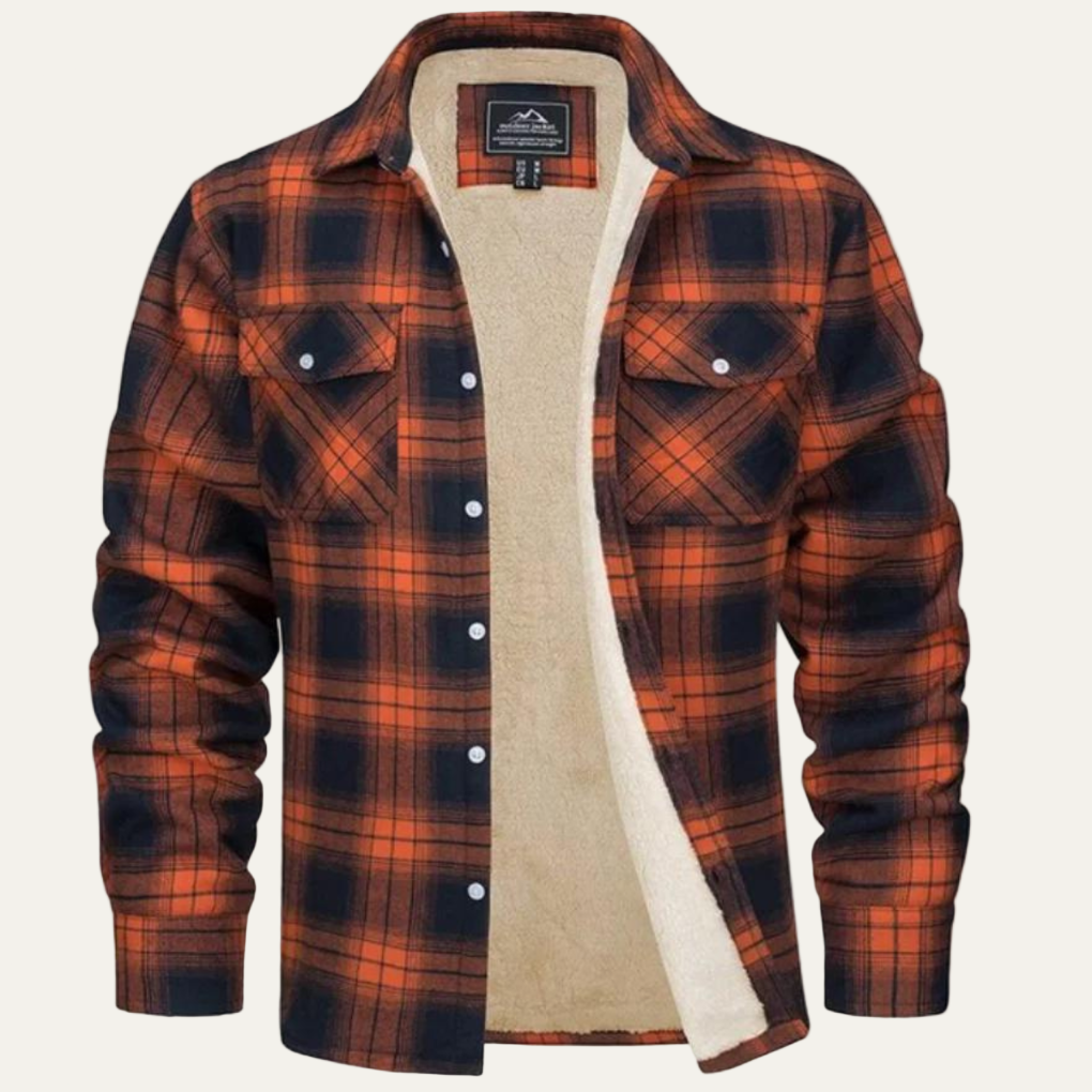Cozy Plaid Flannel Shirt Jacket for Men - OutfitLondon