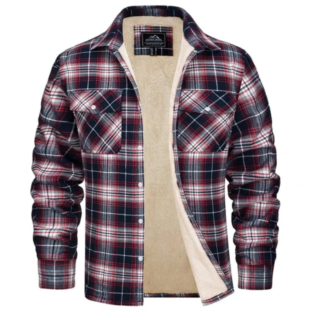 Warm Plaid Fleece Jacket