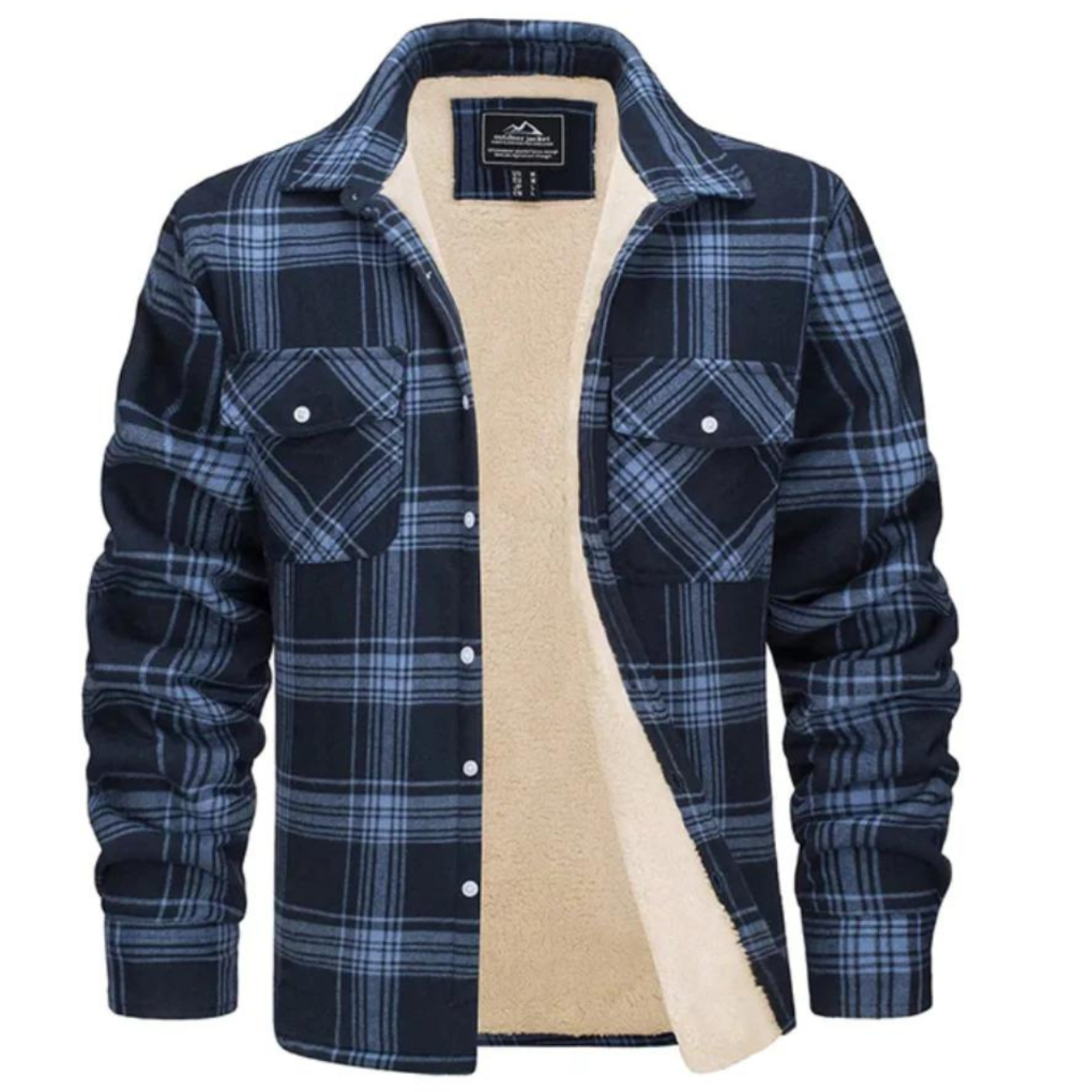 Warm Plaid Fleece Jacket