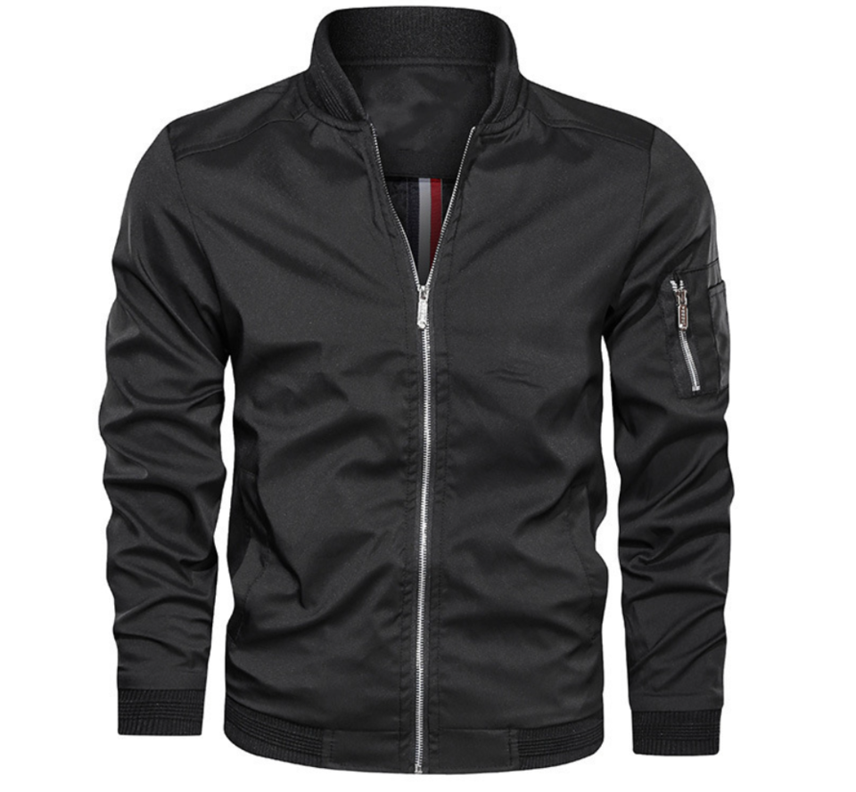 Slim Fit Men's Casual Bomber Jacket - OutfitLondon